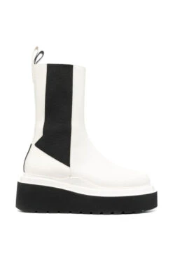 3JUIN Chelseaboots Hoge Laarzen White